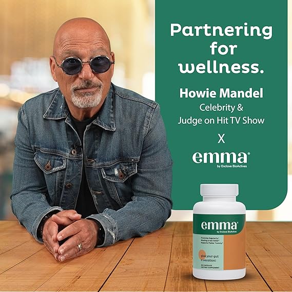 Emma Gut Health Relief Supplement, Doctor Endorsed Formula for Women & Men, Leaky Gut & Digestive Support for Constipation, Bloating & Gas Relief with Berberine, Resveratrol, Quercetin, 60 Caps,2-Pack