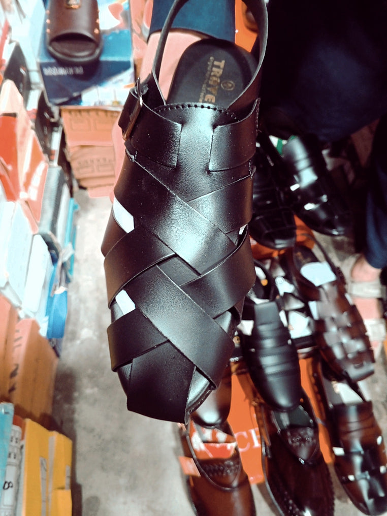 Men’s Premium Roman Leather Sandals – 6 Unique Styles & Colors Available