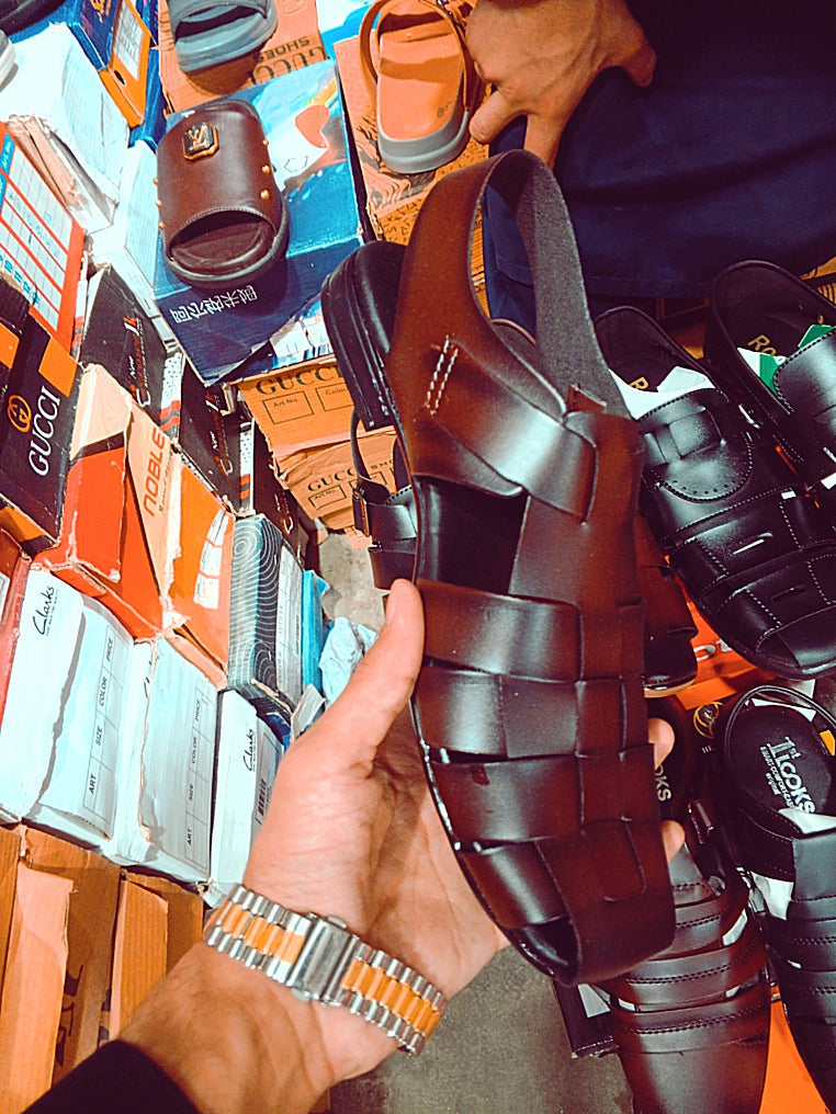 Men’s Premium Roman Leather Sandals – 6 Unique Styles & Colors Available