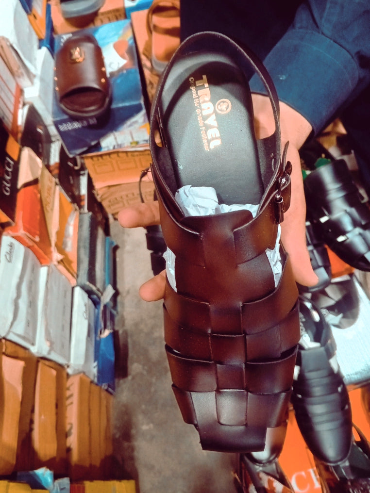 Men’s Premium Roman Leather Sandals – 6 Unique Styles & Colors Available
