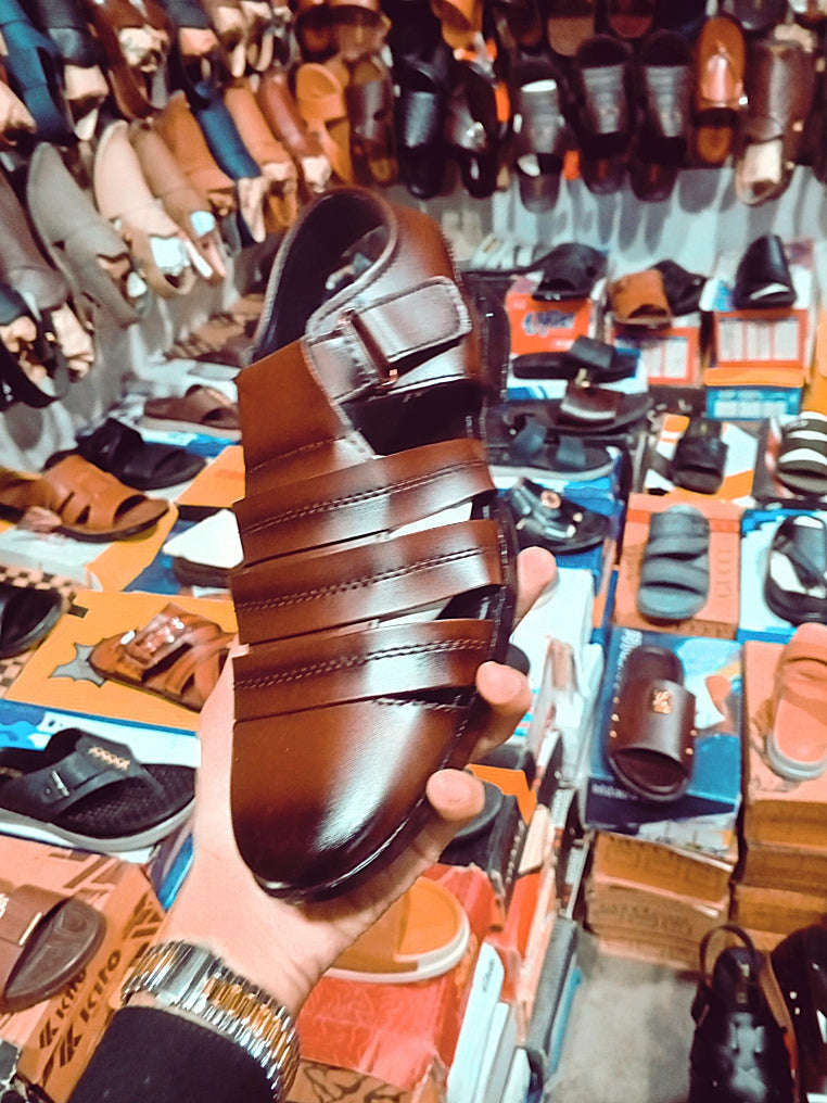 Men’s Premium Roman Leather Sandals – 6 Unique Styles & Colors Available