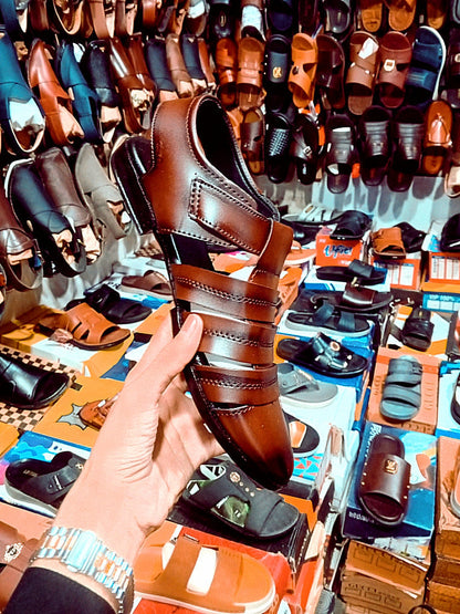 Men’s Premium Roman Leather Sandals – 6 Unique Styles & Colors Available