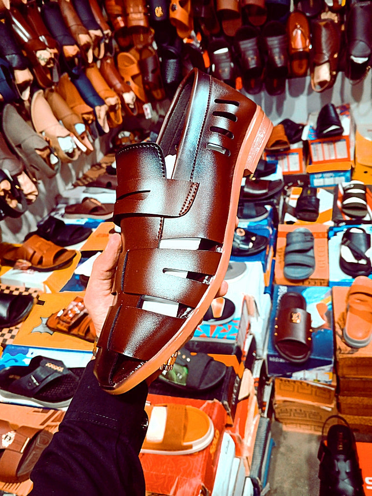 Men’s Premium Roman Leather Sandals – 6 Unique Styles & Colors Available