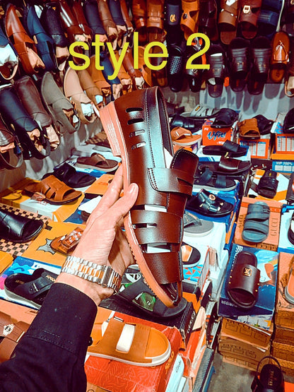 Men’s Premium Roman Leather Sandals – 6 Unique Styles & Colors Available