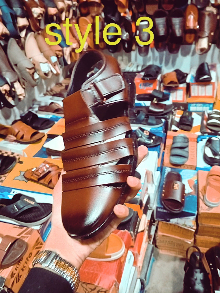 Men’s Premium Roman Leather Sandals – 6 Unique Styles & Colors Available